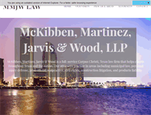 Tablet Screenshot of mcv-law.com